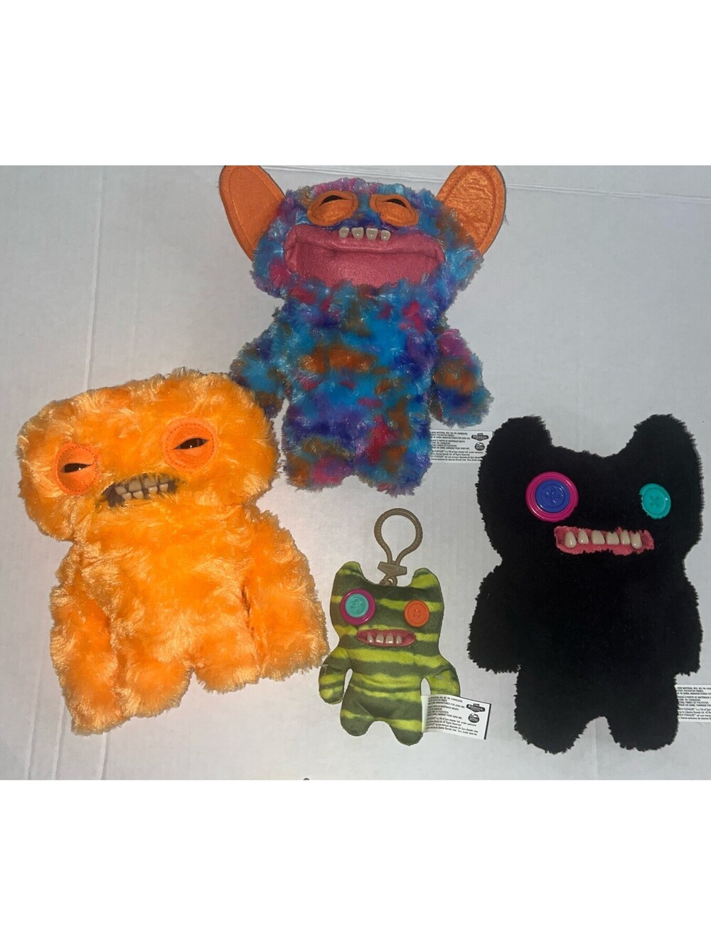Fuggler Lot of 3 Black, Orange & Tie-dye 9 inch 2024 Keychain